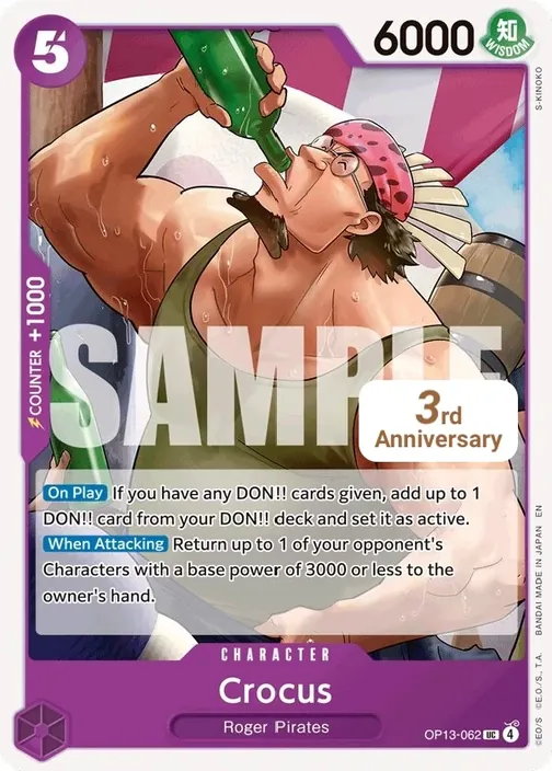 Carte One Piece anglaise OP13-062 Crocus