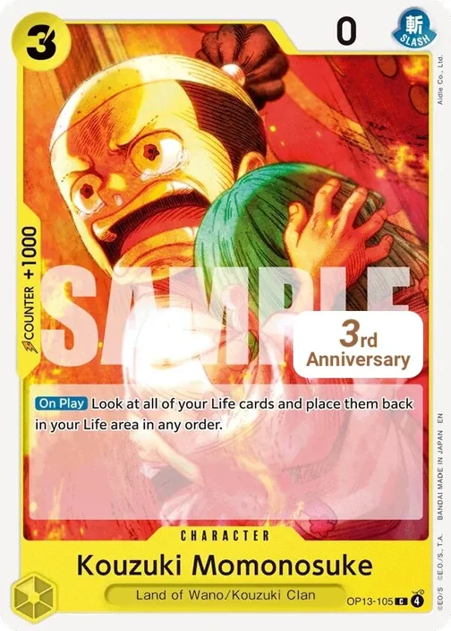 Carte One Piece anglaise OP13-105 Kouzuki Momonosuke