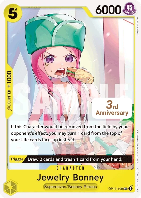 Carte One Piece anglaise Jewelry Bonney OP13-109 UC