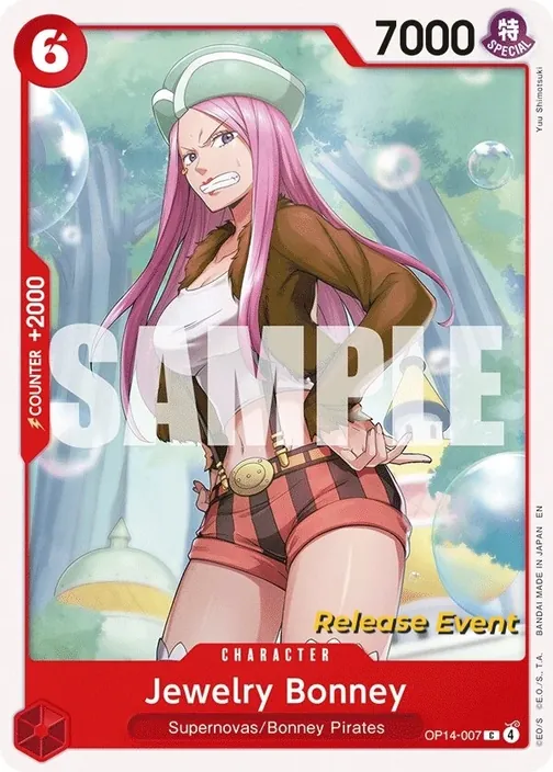 Carte One Piece anglaise OP14-007 Jewelry Bonney