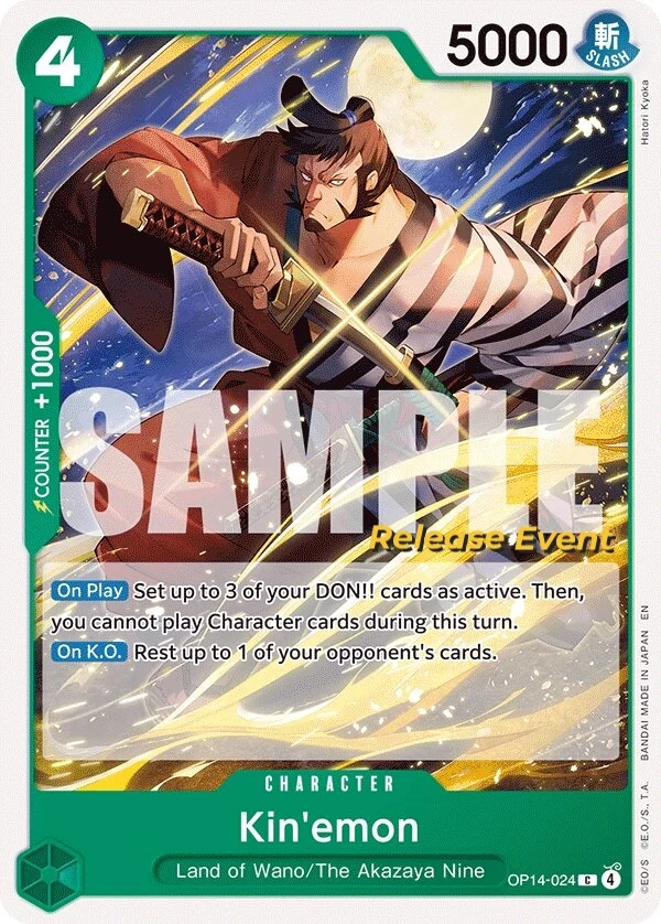 Carte One Piece anglaise Kin'emon OP14-024 C