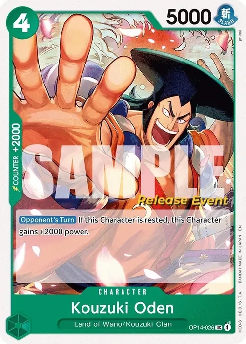 Carte One Piece anglaise OP14-026 Kouzuki Oden