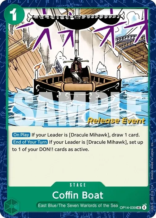 Carte One Piece anglaise OP14-039 Coffin Boat