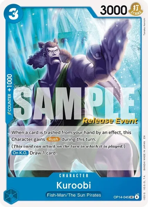 Carte One Piece anglaise OP14-045 Kuroobi