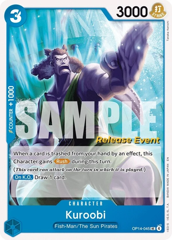 Carte One Piece anglaise Kuroobi OP14-045 UC