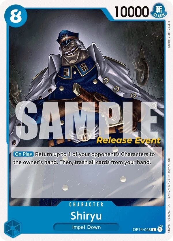 Carte One Piece anglaise Shiryu OP14-048 C