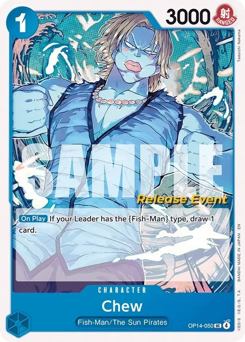 Carte One Piece anglaise OP14-050 Chew