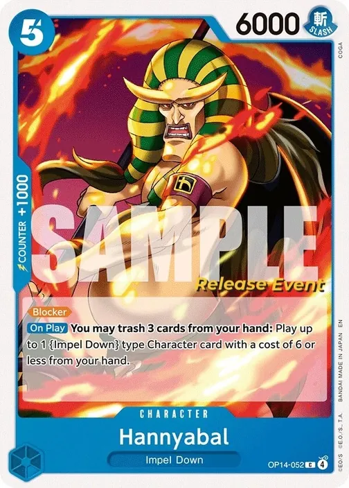 Carte One Piece anglaise OP14-052 Hannyabal