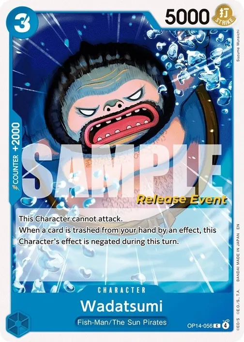 Carte One Piece anglaise OP14-056 Wadatsumi