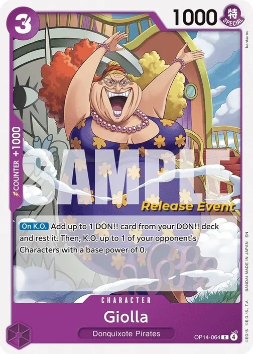 Carte One Piece anglaise OP14-064 Giolla
