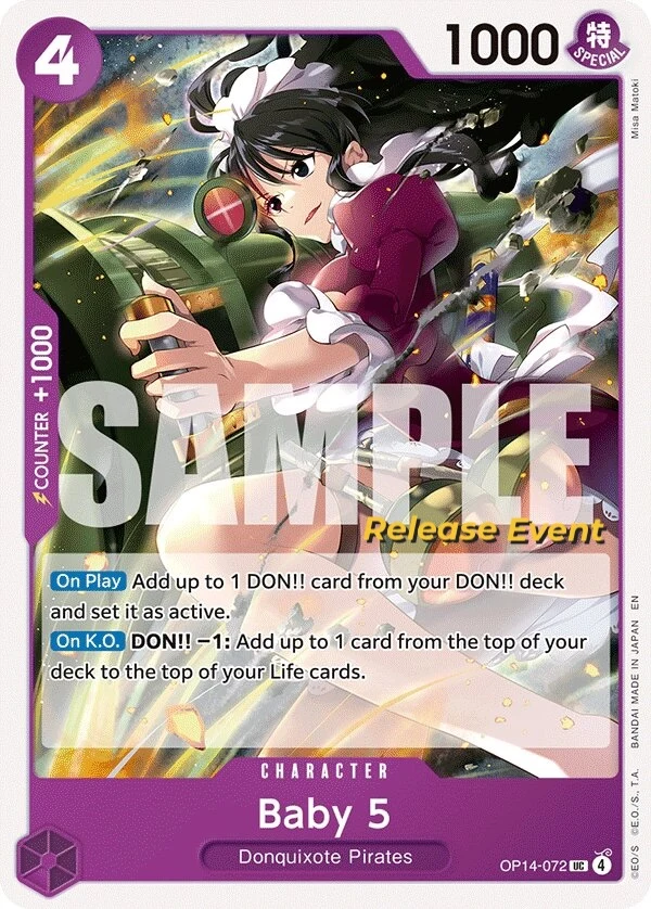 Carte One Piece anglaise Baby 5 OP14-072 UC