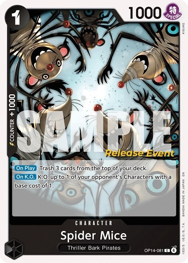 Carte One Piece anglaise Spider Mice OP14-081 C