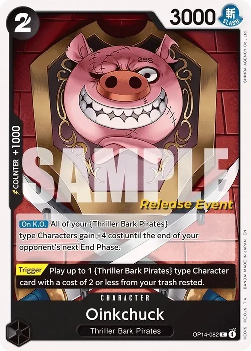Carte One Piece anglaise OP14-082 Oinkchuck
