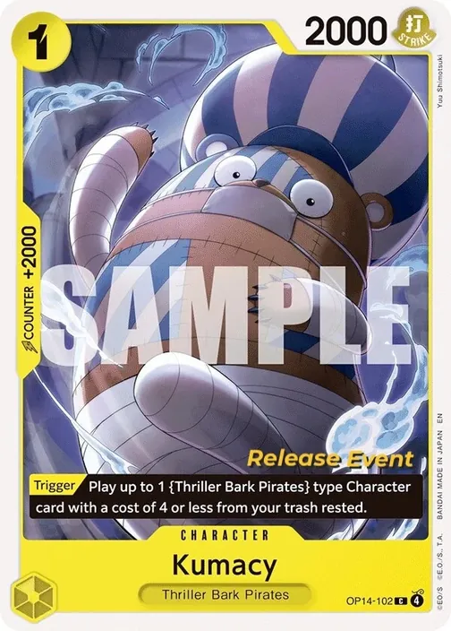 Carte One Piece anglaise OP14-102 Kumacy