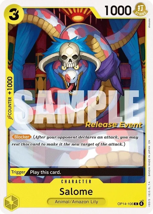 Carte One Piece anglaise OP14-106 Salome