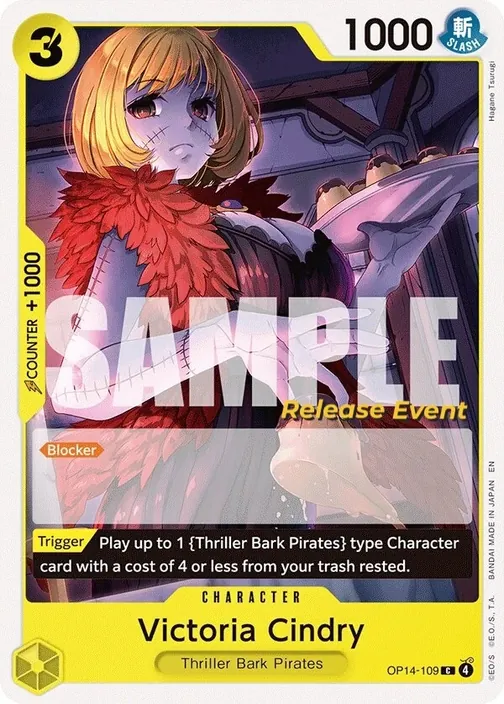 Carte One Piece anglaise OP14-109 Victoria Cindry