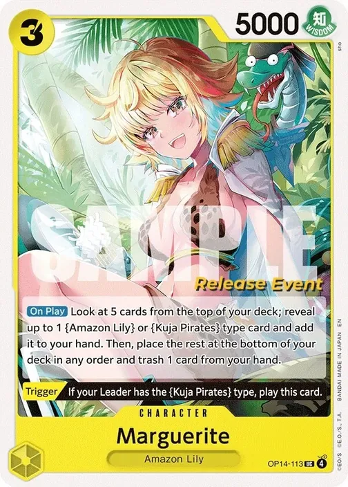 Carte One Piece anglaise OP14-113 Marguerite