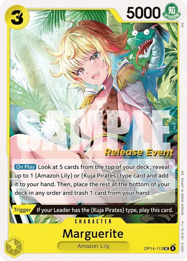 Carte One Piece anglaise Marguerite OP14-113 UC