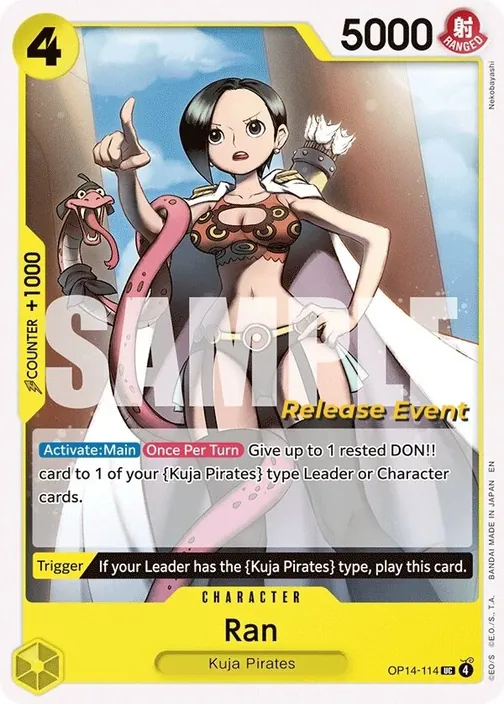 Carte One Piece anglaise OP14-114 Ran