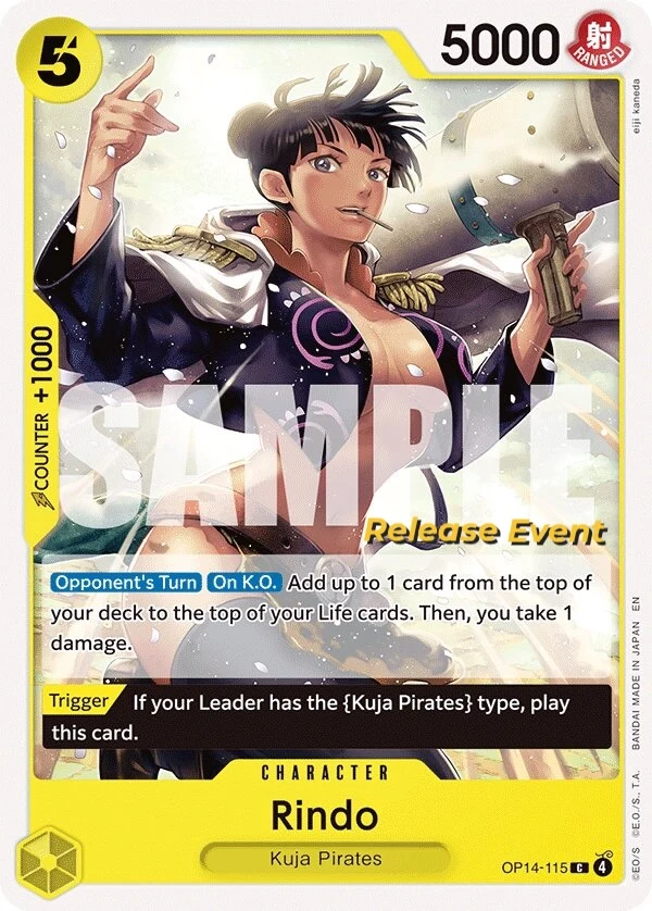 Carte One Piece anglaise Rindo OP14-115 C