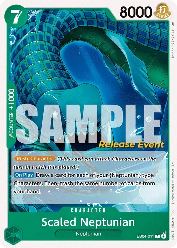 Carte One Piece anglaise Scaled Neptunian EB04-011 C