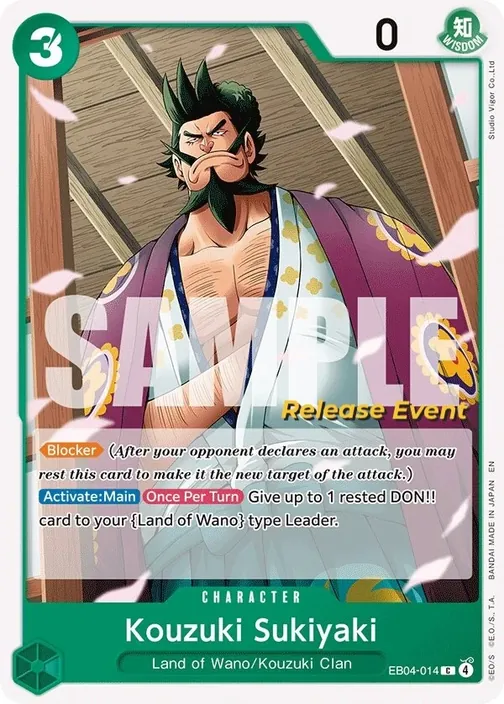 Carte One Piece anglaise EB04-014 Kouzuki Sukiyaki