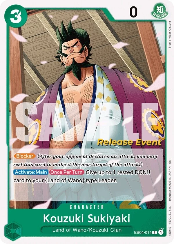 Carte One Piece anglaise Kouzuki Sukiyaki EB04-014 C