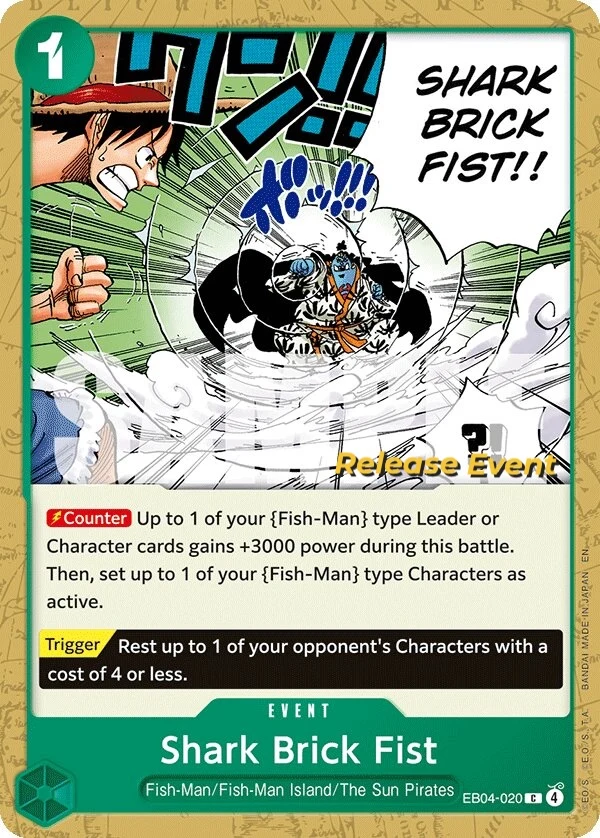 Carte One Piece anglaise Shark Brick Fist EB04-020 C