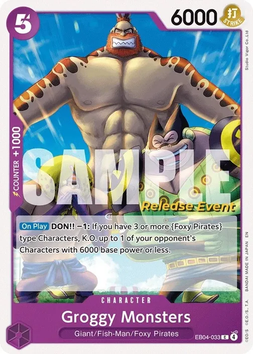 Carte One Piece anglaise EB04-033 Groggy Monsters