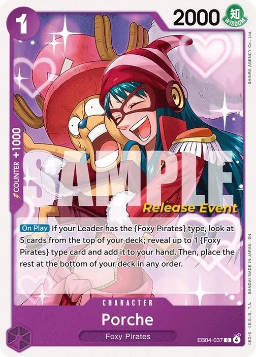 Carte One Piece anglaise EB04-037 Porche
