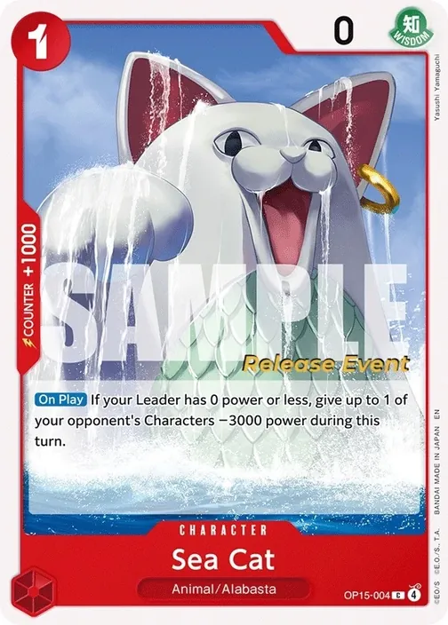 Carte One Piece anglaise OP15-004 Sea Cat