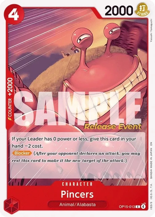 Carte One Piece anglaise OP15-013 Pincers
