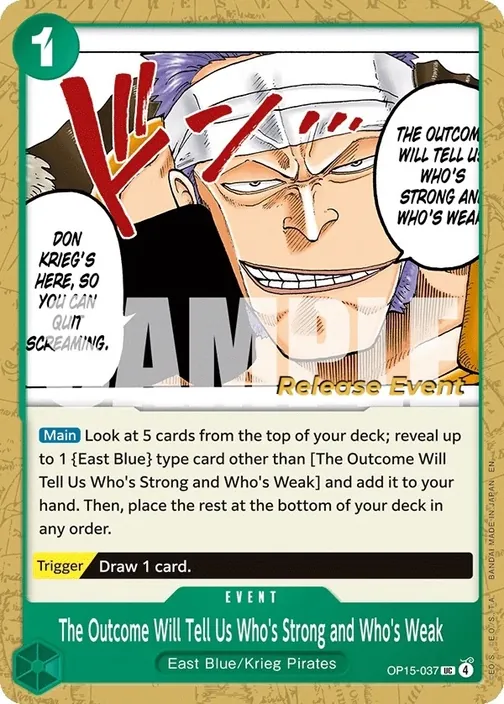 Carte One Piece anglaise OP15-037 The Outcome Will Tell Us Who's Strong and Who's Weak