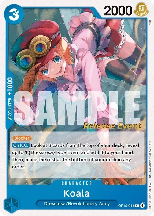 Carte One Piece anglaise OP15-044 Koala