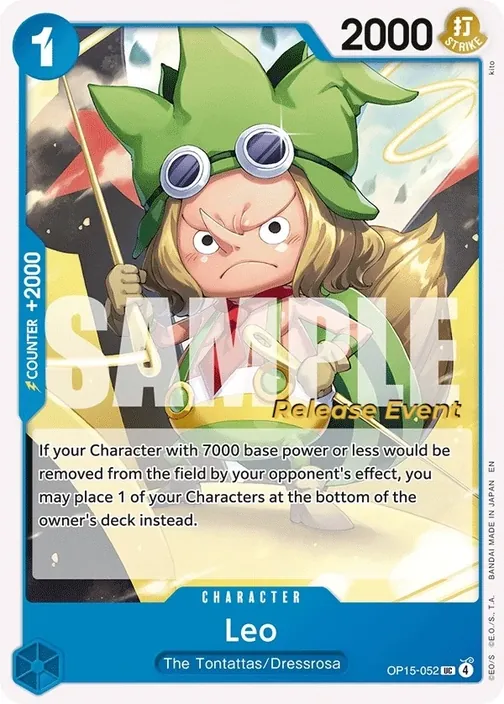Carte One Piece anglaise OP15-052 Leo