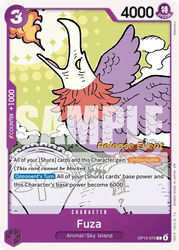 Carte One Piece anglaise Fuza OP15-070 C