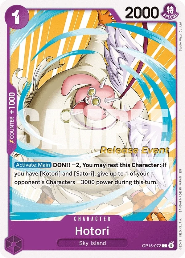 Carte One Piece anglaise Hotori OP15-072 C
