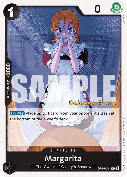 Carte One Piece anglaise OP15-091 Margarita