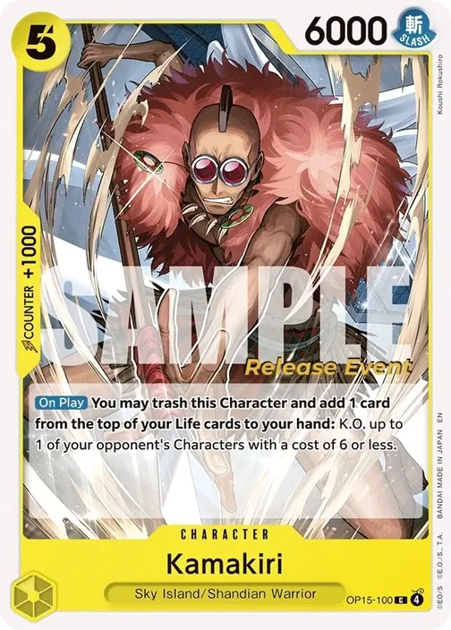Carte One Piece anglaise OP15-100 Kamakiri