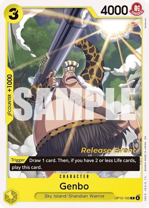 Carte One Piece anglaise OP15-103 Genbo