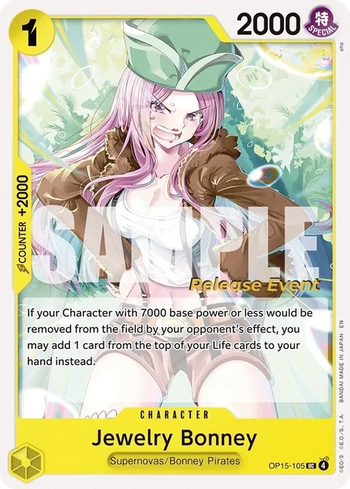 Carte One Piece anglaise OP15-105 Jewelry Bonney