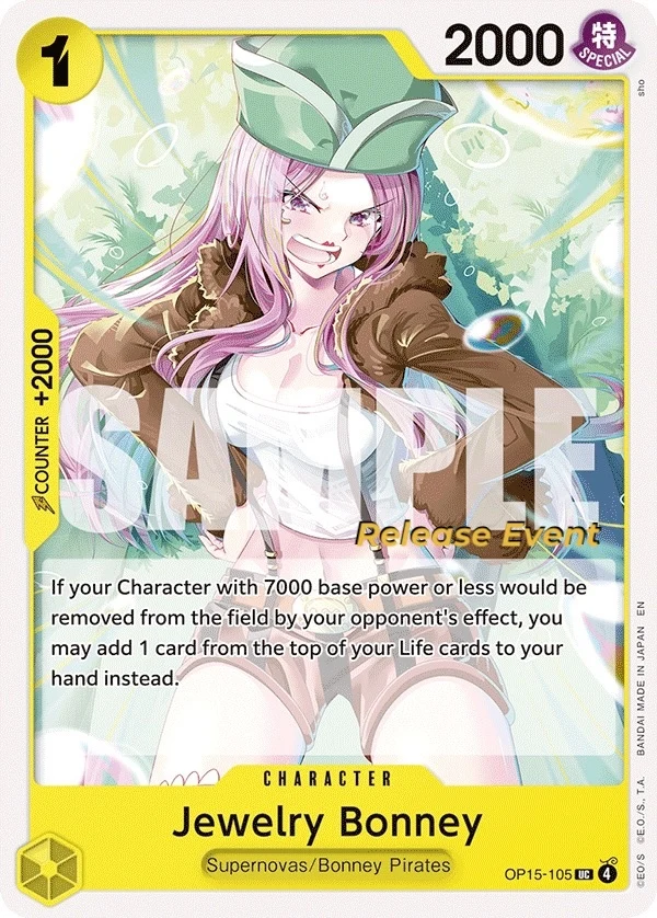 Carte One Piece anglaise Jewelry Bonney OP15-105 UC