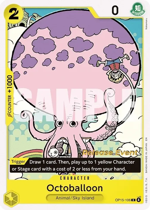 Carte One Piece anglaise OP15-106 Octoballoon
