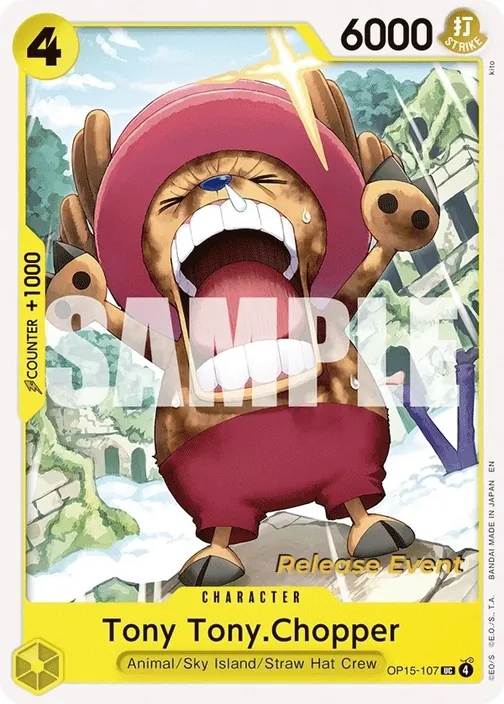 Carte One Piece anglaise OP15-107 Tony Tony.Chopper