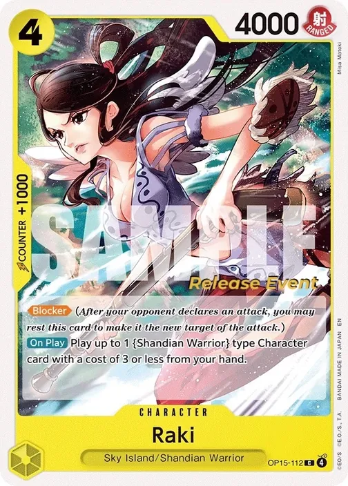 Carte One Piece anglaise OP15-112 Raki