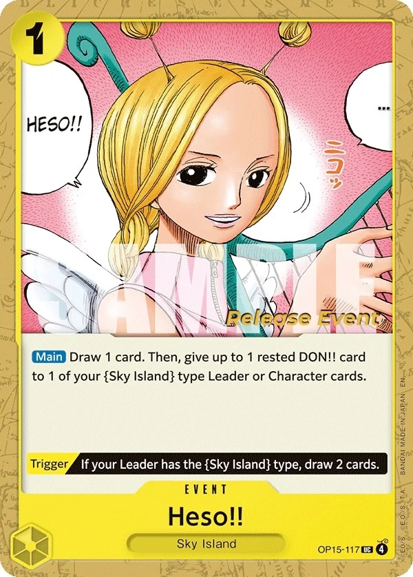 Carte One Piece anglaise Heso!! OP15-117 UC