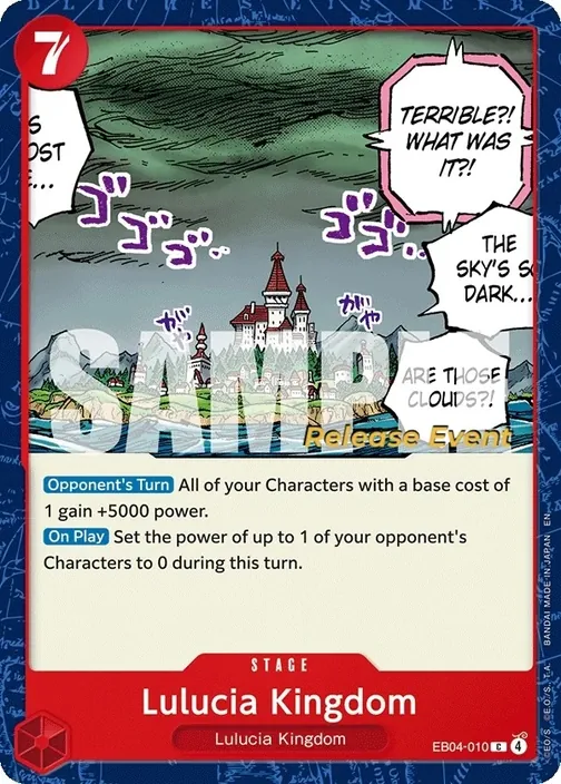 Carte One Piece anglaise EB04-010 Lulucia Kingdom