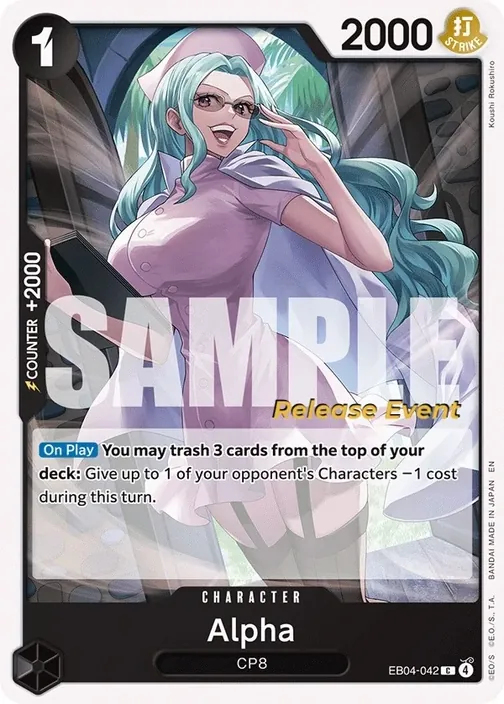 Carte One Piece anglaise EB04-042 Alpha