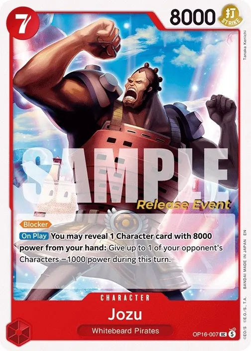 Carte One Piece anglaise OP16-007 Jozu