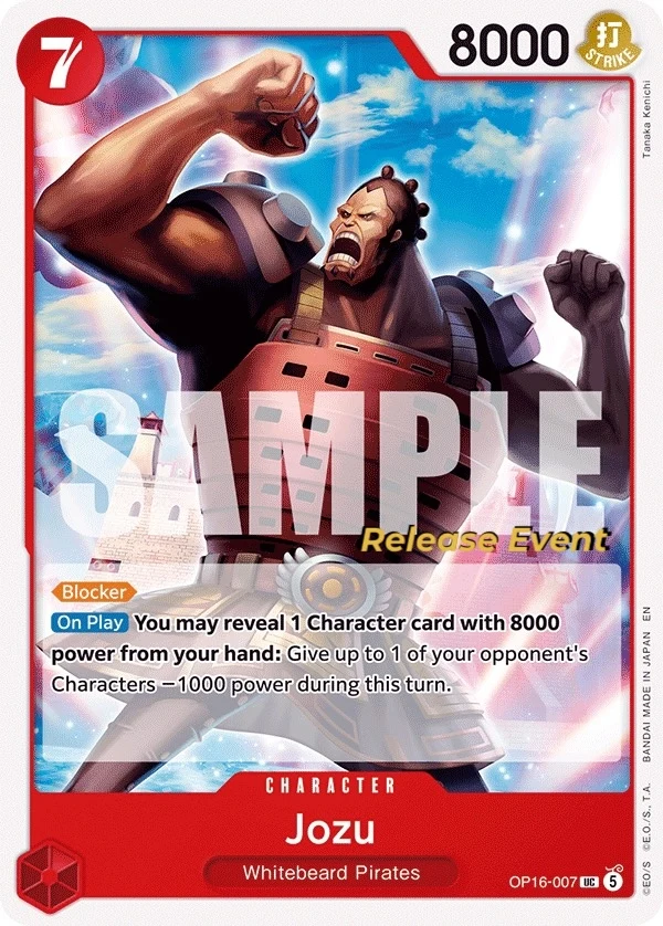 Carte One Piece anglaise Jozu OP16-007 UC